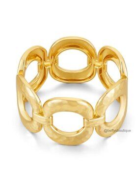 Chunky Bangle & Cuff Bracelet Set for Women Adjustable Statement Jewelry
